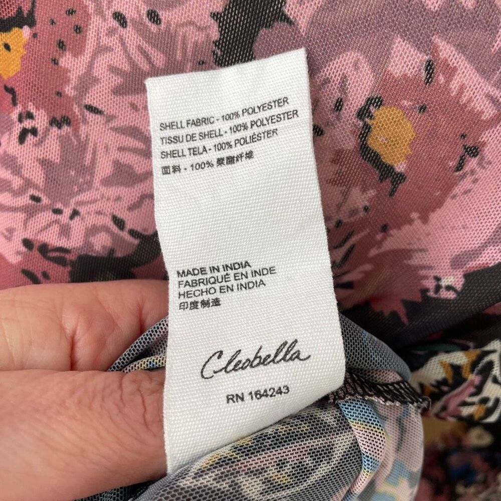 Cleobella Melanie Bodysuit Jolie Print Mesh Sheer S - Picture 9 of 9